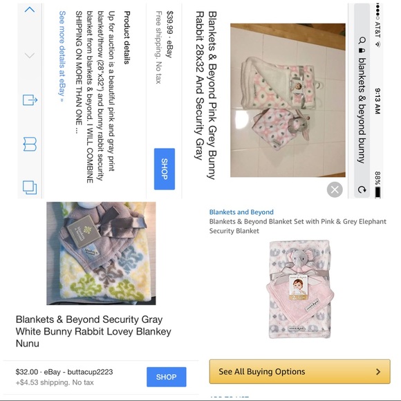 EUC Plush Receiving Blanket & Security Blanket. - Picture 6 of 6